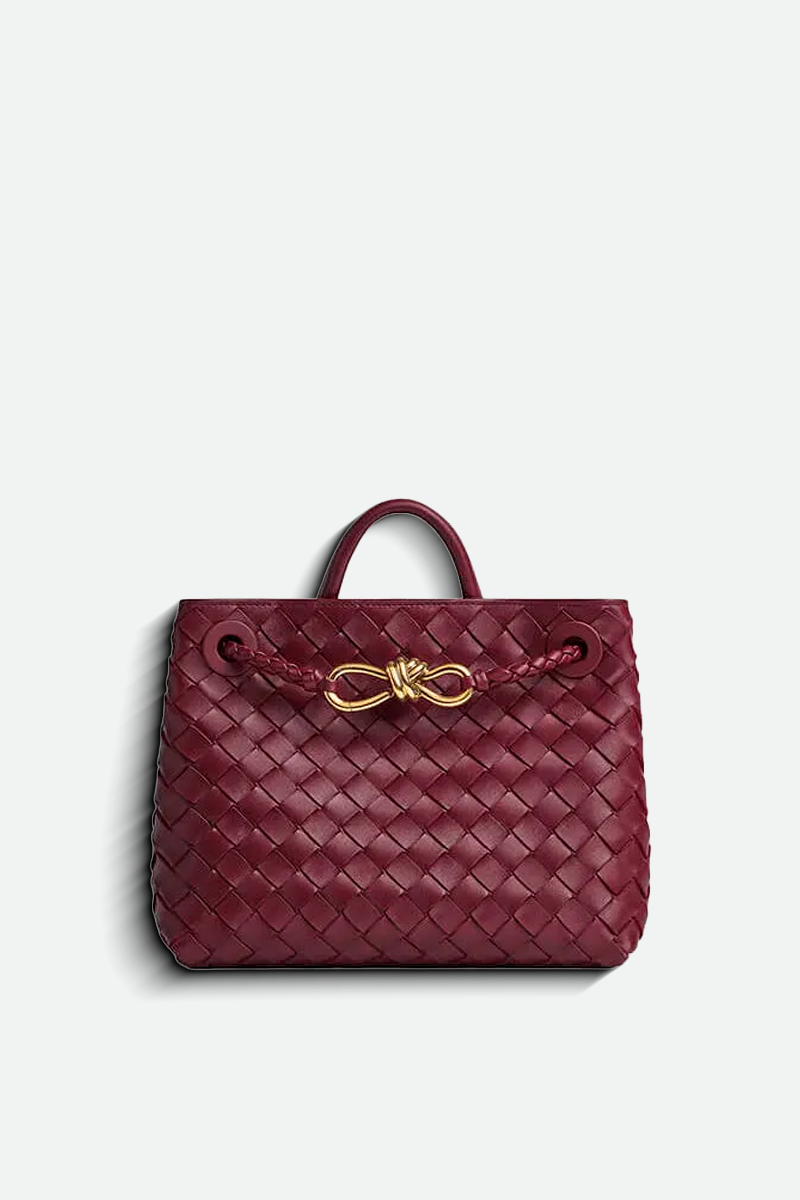 Bolsa Aurora Weave Tote - Bordô