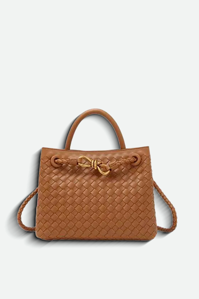 Bolsa Aurora Weave Tote  - Camel